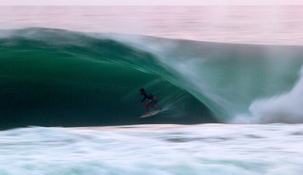 Filipe Toledo at Barrinha, Saquarema, warming up for the WSL contest in this insane wedge break.