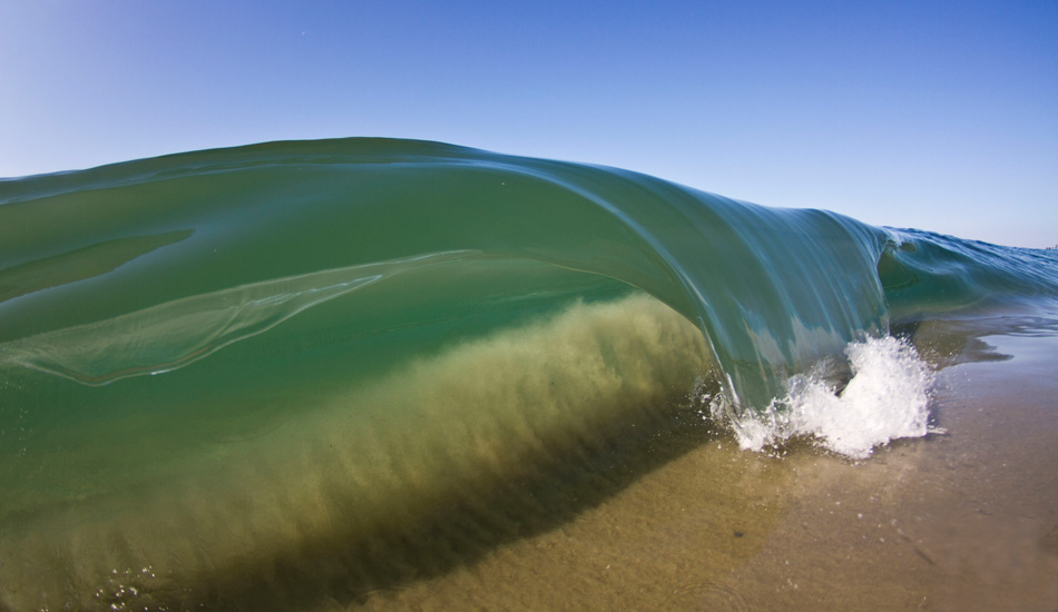 I\'ve only seen this spot break once like this, and this was that time. Photo: Luke Forgay