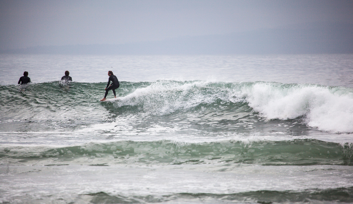 Hang 5 at Malibu. Photo: <a href=\"www.kgfoto.com\">Katie Graham</a>