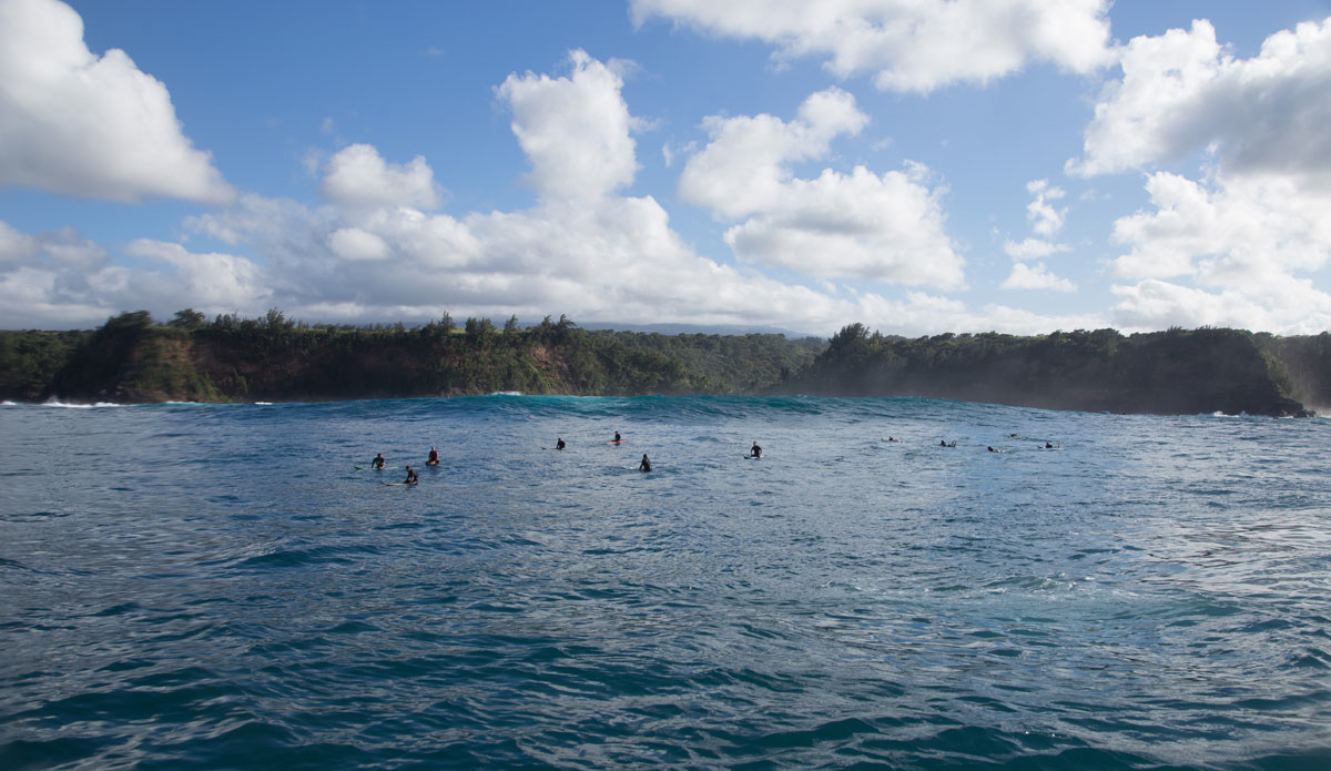 The lineup at Jaws is thin because it is simply terrifying out there.