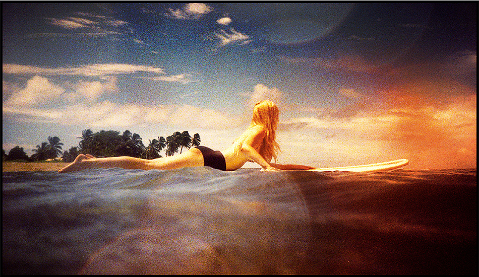 My beautiful fianceé pausing in the channel, Kauai. Photo: Matt Allen