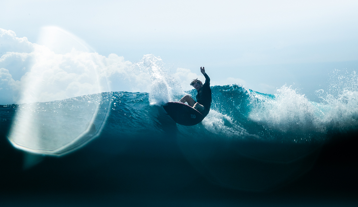 Michael Darling, enjoying the water temp.