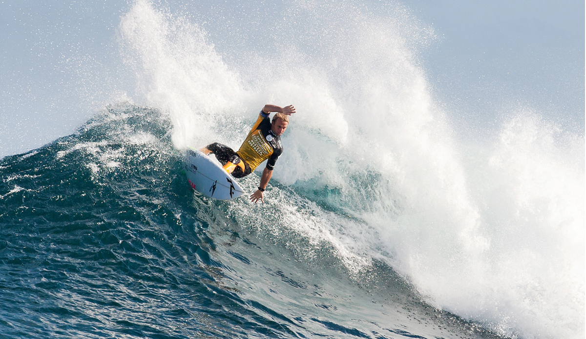 Josh Kerr placed second in the final of the Drug Aware Margaret River Pro, being defeated by Michel Bourez (PYF). The result sees Kerr move into third position on the 2014 Samsung Galaxy ASP World Tour. Photo: <a href=\"http://www.aspworldtour.com/\">ASP/Cestari</a>