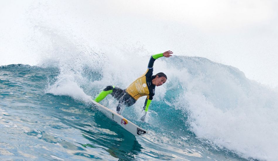 Sally Fitzgibbons of Gerroa, New South Wales, Australia (pictured), placed equal 3rd in the Drug Aware Margaret River Pro, being defeated by Tyler Wright (AUS) in the semifinals at Margaret River Pro today. Photo: <href=\"http://www.aspworldtour.com/\">Cestari/ASP</a>