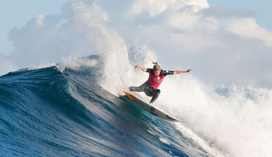 Five times ASP Womens World Champion Stephanie Gilmore of Tweed Heads, Gold Coast, Australia (pictured), placed equal 3rd in the Drug Aware Margaret River Pro, being defeated by reigning ASP Womens World Champion and defending event winner Carissa Moore (HAW) in the semifinals at Margaret River today. Photo: <href=\"http://www.aspworldtour.com/\">Cestari/ASP</a>