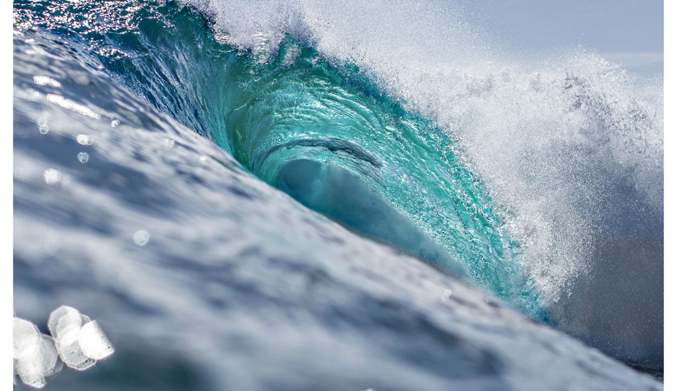 A perfect 10-foot barrel goes unridden in San Diego. Photo: <a href=\"http://www.mattadenphotography.com\">Matt Aden</a>