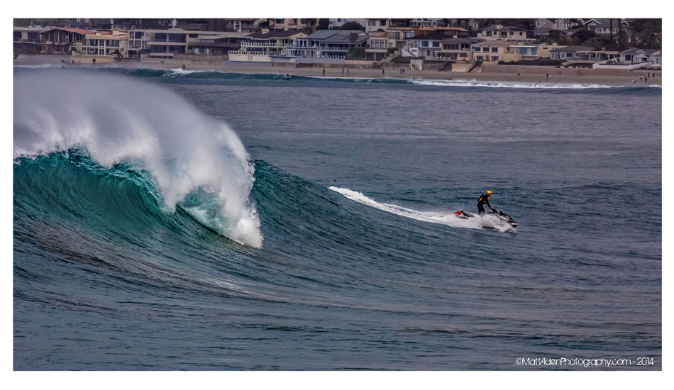 A San Diego lifeguard offers some perspective in La Jolla. Photo: <a href=\"http://www.mattadenphotography.com\">Matt Aden</a>