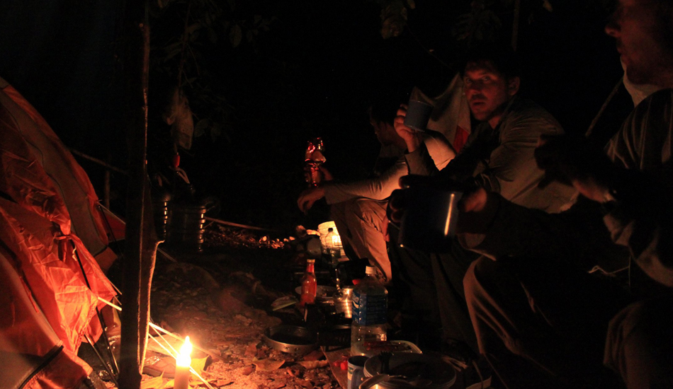 <strong>Indo.</strong> Trying to survive in the jungle. Greg’s look speaks for itself. You can feel the challenges to live in an unfriendly environment not meant to be for human beings. Image: Sbrizzi