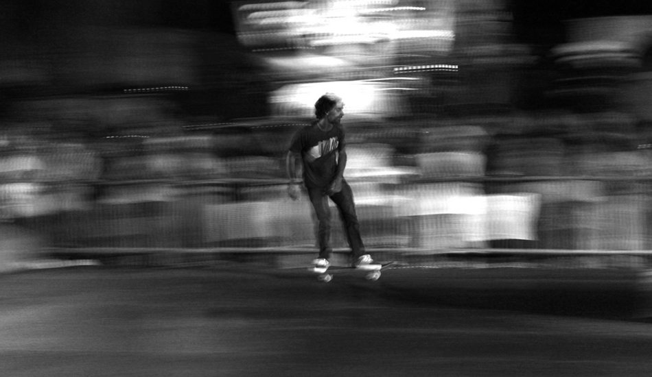 <strong>Italy.</strong> Viareggio skater. I love playing with movements and I reckon skating is perfectly suited for this kind of picture. Image: Sbrizzi