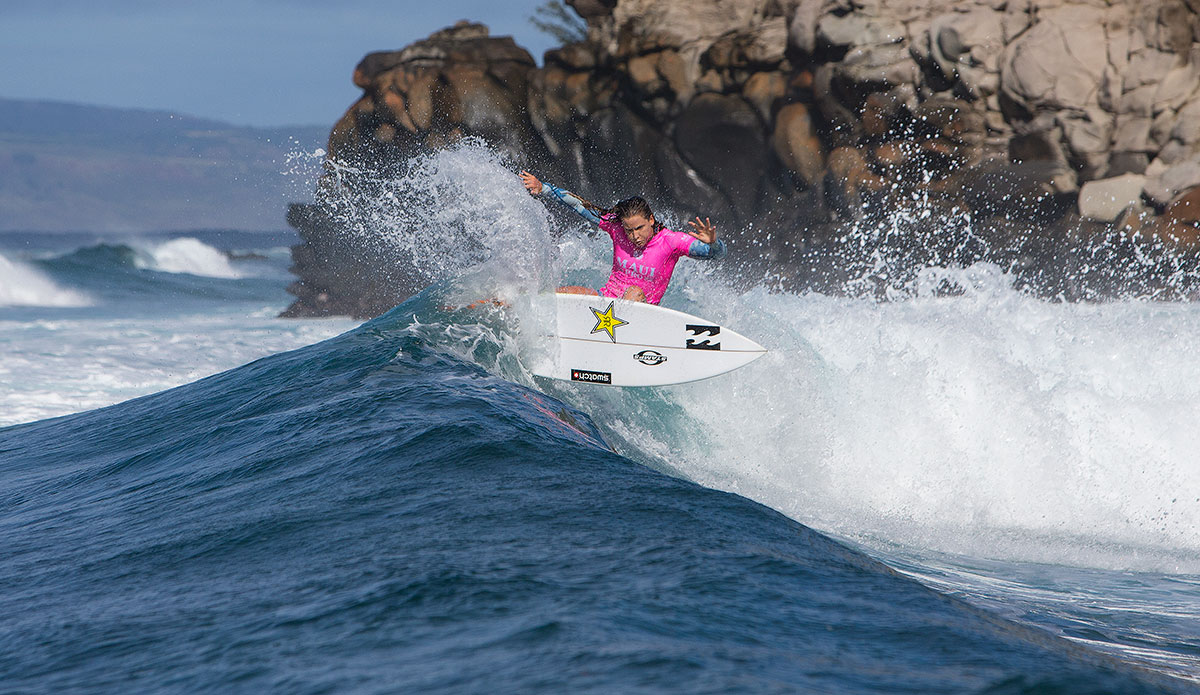 Courtney Conlogue. Photo: <a href=\"http://www.worldsurfleague.com/\">WSL</a>/<a href=\"https://www.instagram.com/damien_poullenot/\">Poullenot</a>