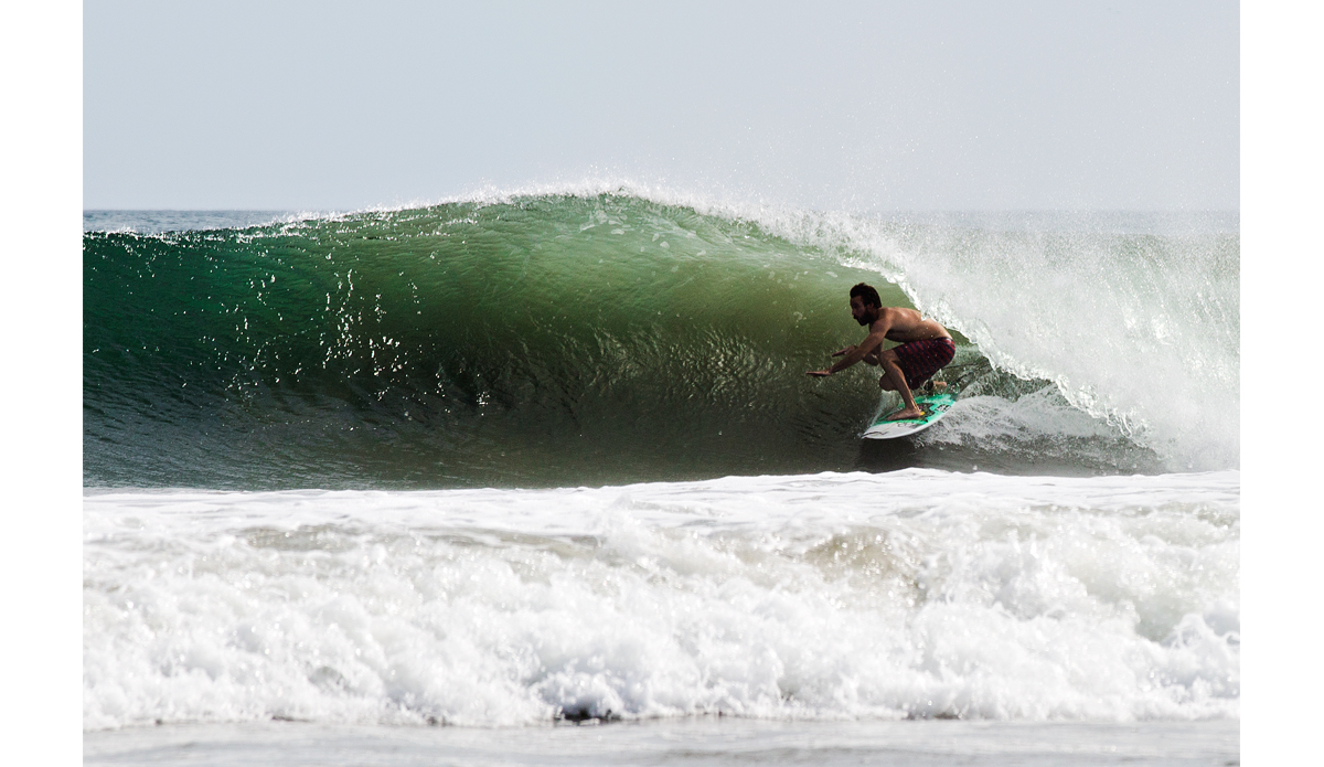 Matt Hoffman enjoying some momentary shade on a hot one down at Playa Colorados.  Photo: <a href=\"http://www.maxxbuchanan.com/\">Maxx Buchanan</a>