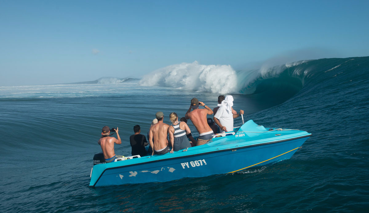 The channel at Teahupoo is one of the most amazing places on earth. Photo: <a href=\"http://www.timmckennaphoto.com/\">Tim McKenna</a>