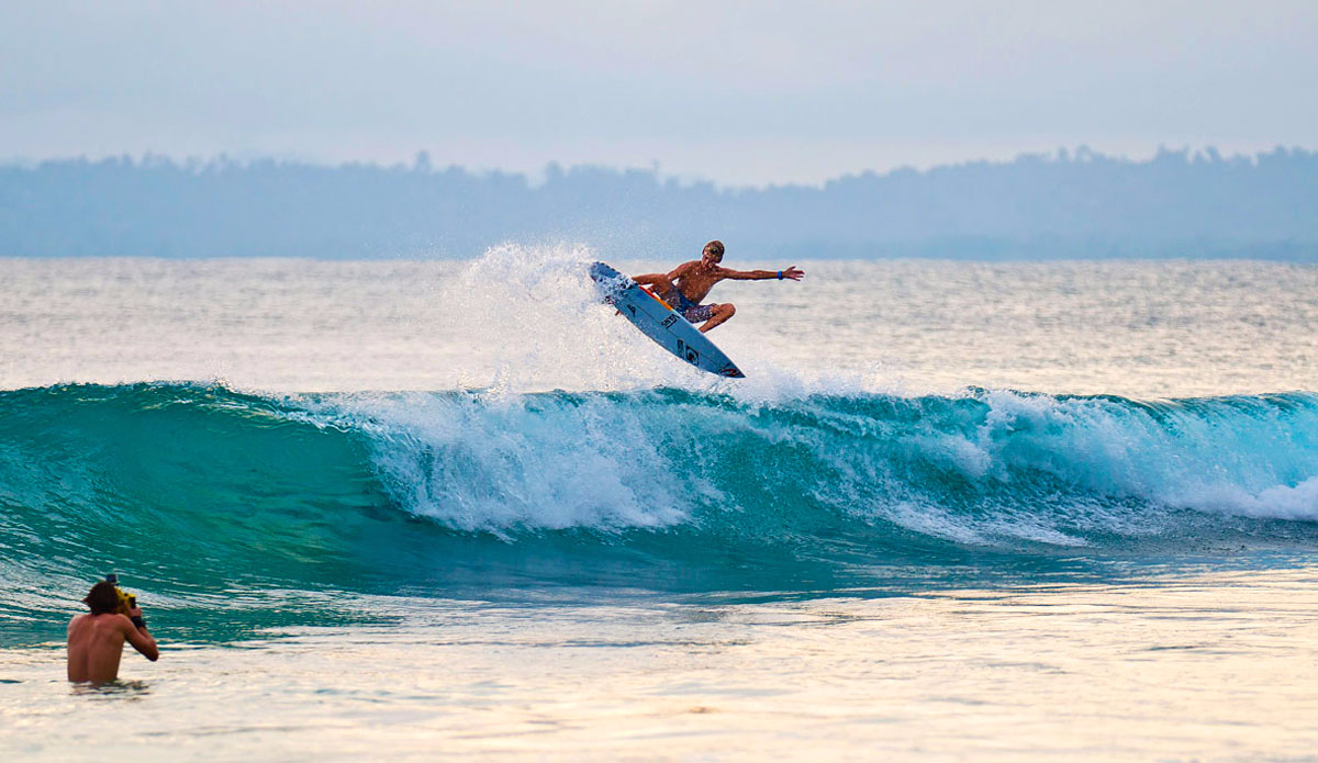 Groms in the Mentawais. Photo: <a href=\"http://www.shootingdownthebarrel.com/\">Nico Palacios</a>