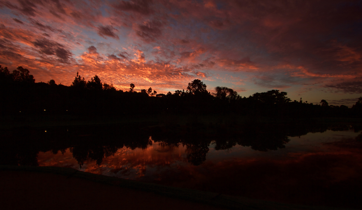 As killer as the wave were the sunsets that followed. Photo: Adam Bakkedahl