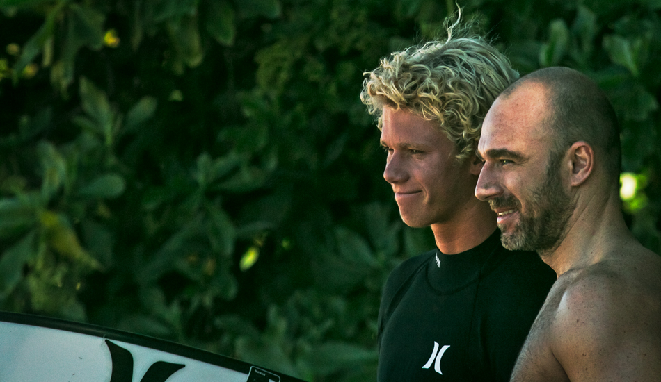 John John enjoys the stoke at Pipe.  Photo: <a href=\"https://www.facebook.com/SCsurfshots\">Mike Healey</a>