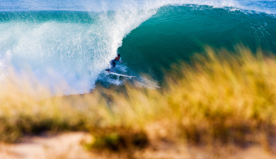 Aritz Aranburu is a tube junky. Peniche is a good spot to feed his addiction.