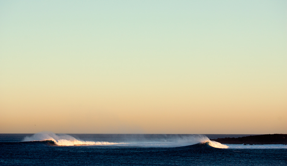 Sunrise over a popular spot on the island of Lanzarote.