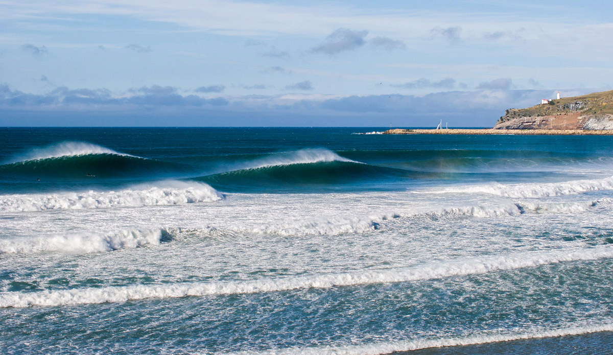 The area around Dunedin in the bottom of the South Island has ridiculously good waves. And it’s super consistent, there’s always swell on tap. If it wasn’t so stupidly cold I’d move there tomorrow.  Photo: <a href=\"http://www.rambo-estrada.com\">Rambo Estrada</a>