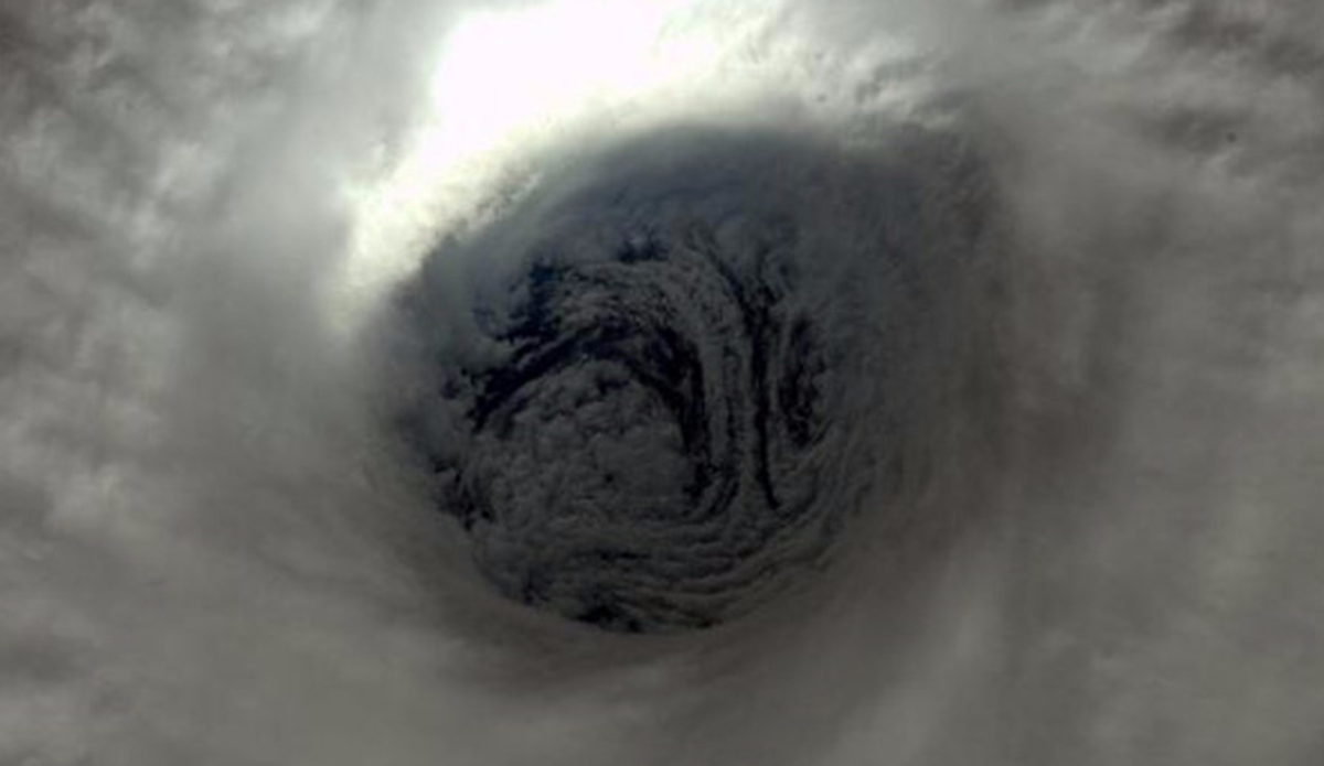 A close up image of the eye of Hurricane Jimena as seen from the Internatonal Space Station. (Photo: NASA/ Kjell Lindgren)