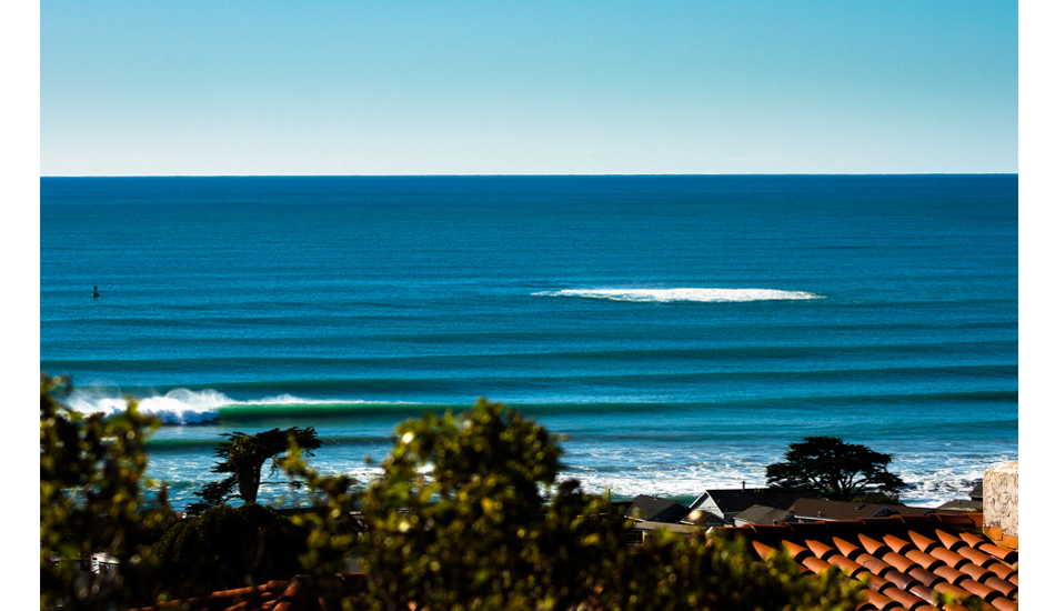 A mid winter pulse producing some clean lines. Cayucos California. Photo:<a href=\"http://www.colinnearman.com\">Colin Nearman</a>