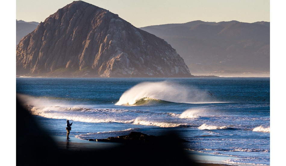 As the east winds howl and the sun peaks, the fisherman finds his catch of the day. Central Coast. Photo:<a href=\"http://www.colinnearman.com\">Colin Nearman</a>