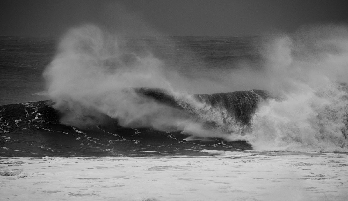 The sea was spitting mad. Photo: <a href=\"http://www.patnolanphoto.com\">Pat Nolan</a>