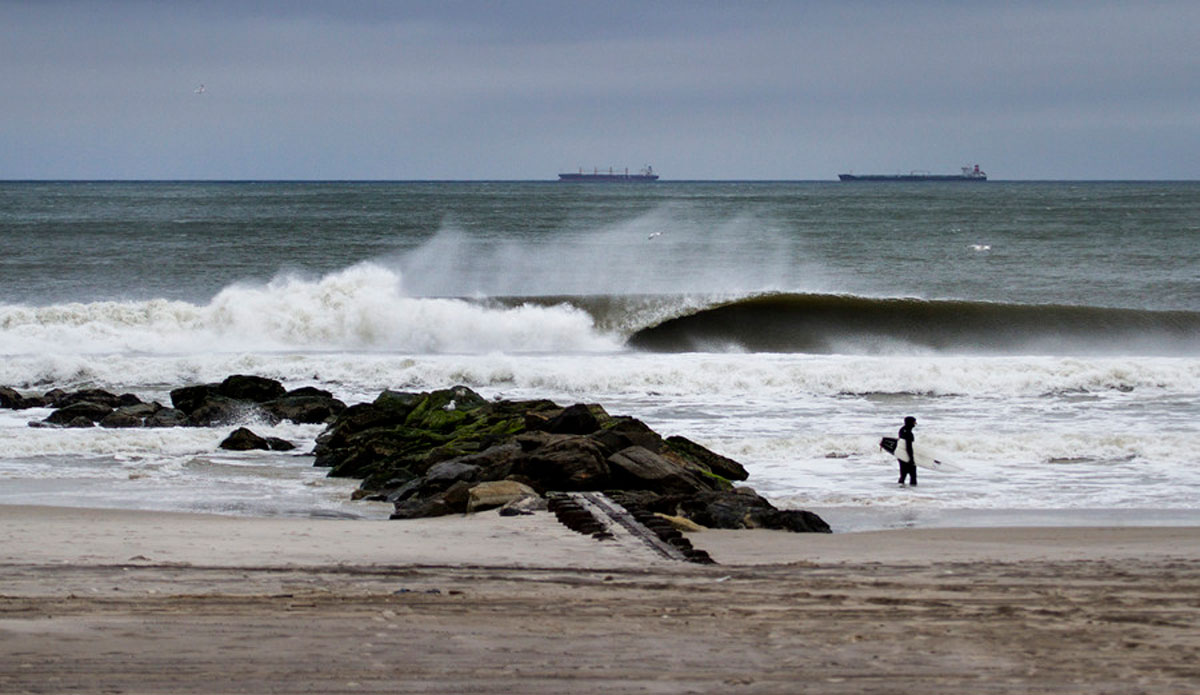 Long Beach, NY. All winter, New Jersey had been getting great waves and offshore winds, but at the end of March, it was New York\'s turn. Photo: <a href=\"http://www.davenilsenphotography.com/\">David Nilsen</a>