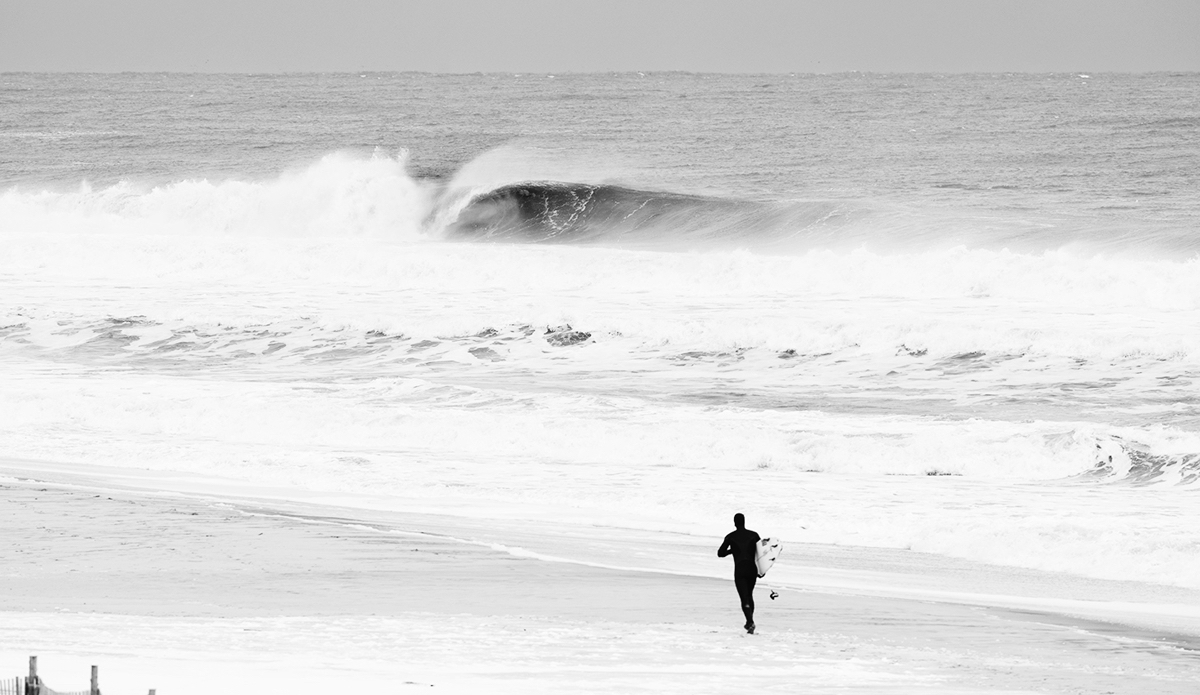 Clay Pollioni running towards the promised land. Photo: <a href=\"www.jeremyhallphotography.com\">Jeremy Hall</a>