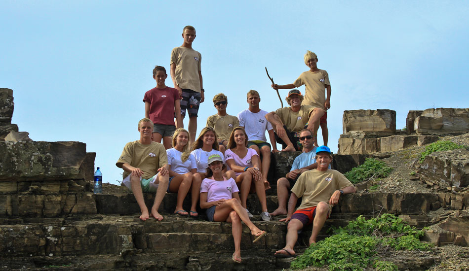 2011 Allstar Team
From top to bottom - Sam Dugan, Savannah Bradley, Daniel Glen, Patrick Nichols, Bradley Rose, Luke Gordon, Corey Howell, Chelsea Gresham, Kayla Durden, Niki Viesins, Pat Emmery, Anna Barrend, Chuck Barrend. Photo: <a href=\"http://www.moondoggiesurfer.com/\" target=_blank>Josh Jacoby</a>.