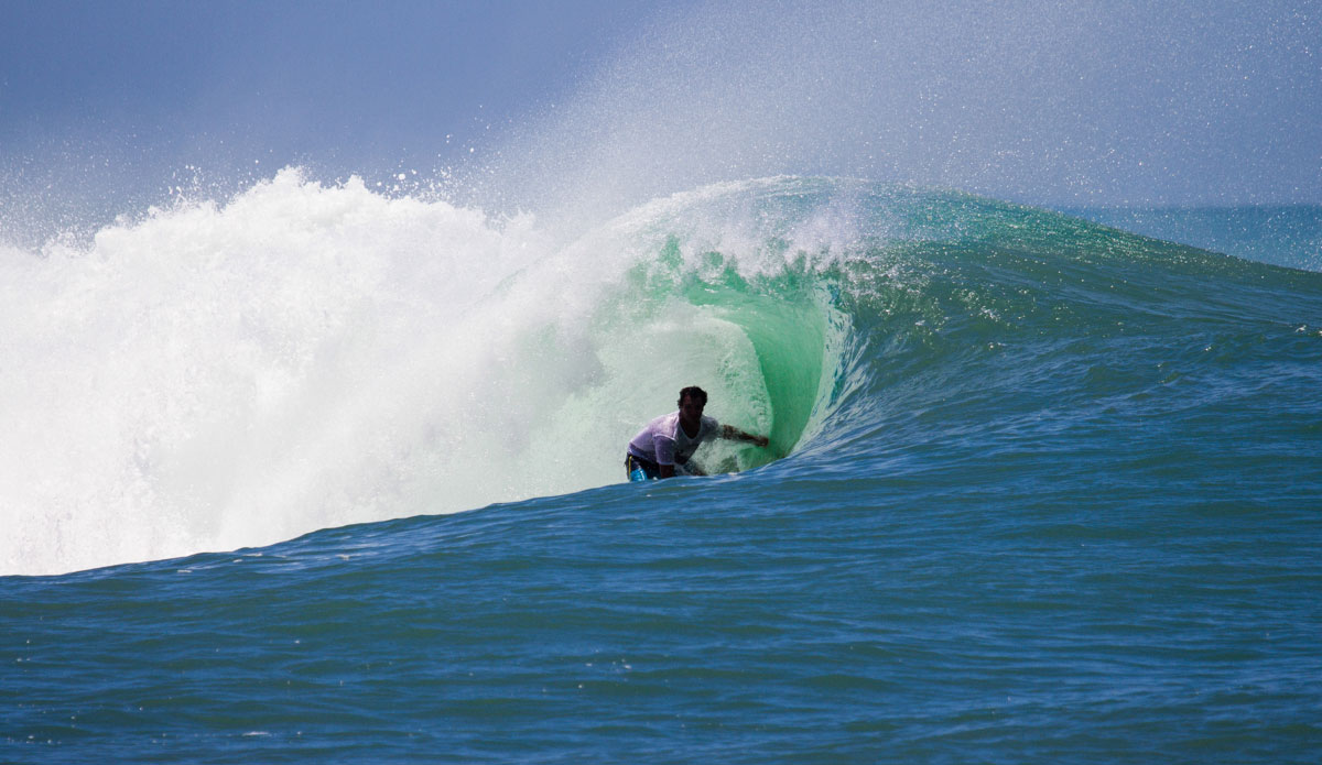 Classic shot of Ala Moana Bowls at high noon. Micah is staying away from the sun. Photo: <a href= \"http://www.nrhphotos.com/\">Nick Hoermann</a>