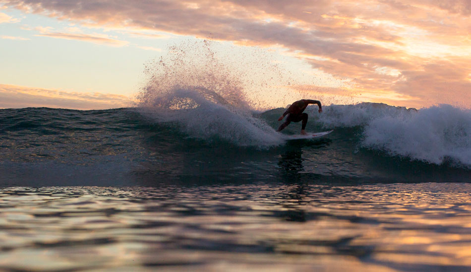 Dane Reynolds, fully contorted. Photo: <a href=\"http://www.nickliotta.com\">Nick Liotta</a>