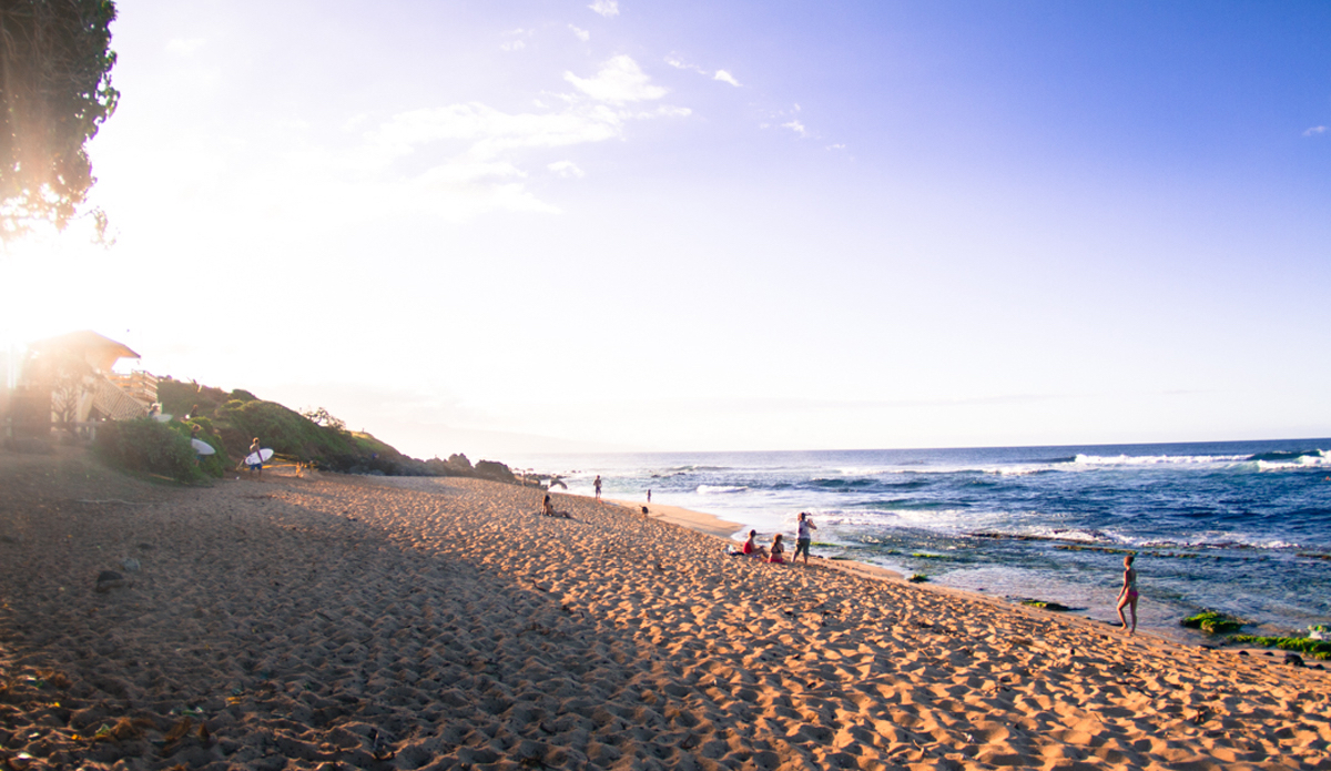 The sands of time. I like this shot because I feel that it really captures the feeling of coming in from an evening surf and looking back at it one more time. Pure stoke. Photo: <a href=\"http://www.nickricca.com\">Nicks Ricca</a>