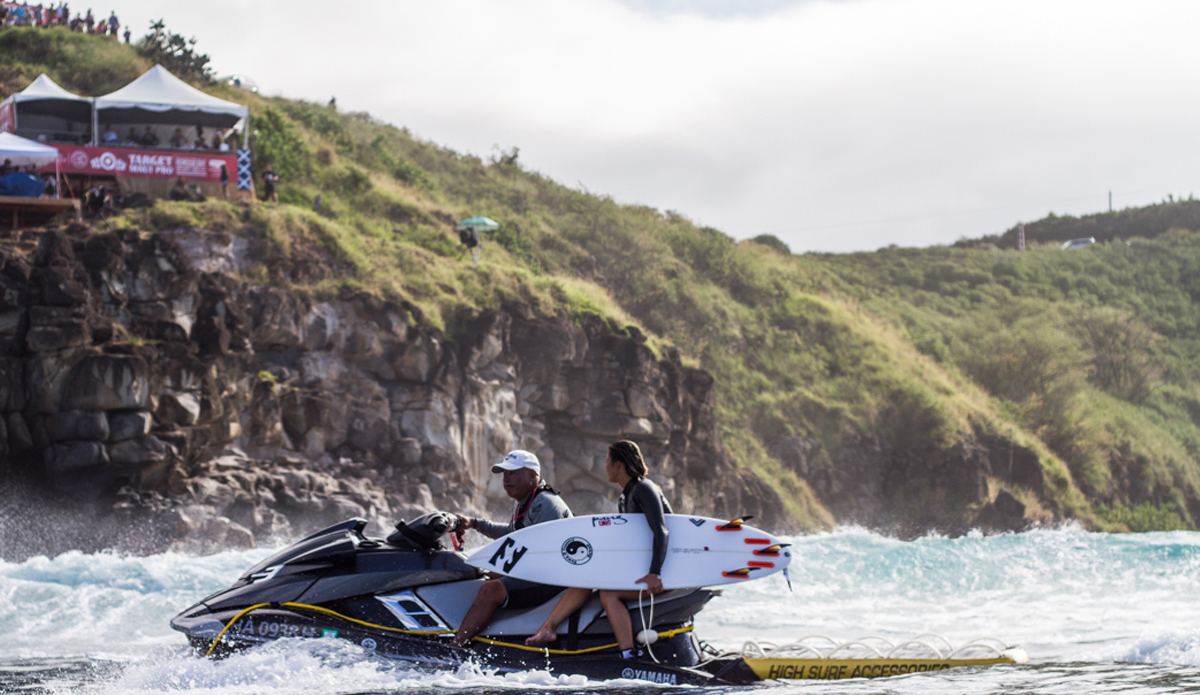 I shot this during the Target Maui Pro at Honolua before the event started. Got there early and managed to snag a few shots. I believe this is Alessa Quizon. Photo: <a href=\"http://www.nickricca.com\">Nicks Ricca</a>