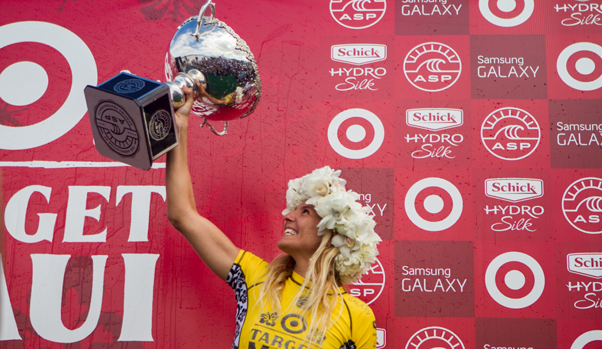 This was a crazy moment. Seeing Steph win the World Title was insane, and I’m stoked I was there to capture it. She was killing it all year. Photo: <a href=\"http://www.nickricca.com\">Nicks Ricca</a>