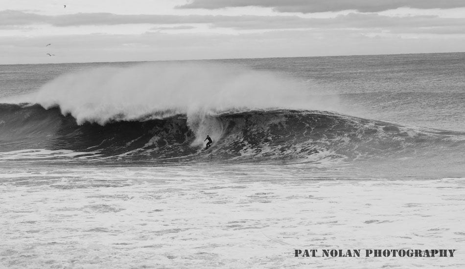 Sam Hammer on one of the biggest bomb’s of the day. Photo: <a href=\"http://www.flickr.com/photos/patnolan\" target=_blank>Pat Nolan</a>