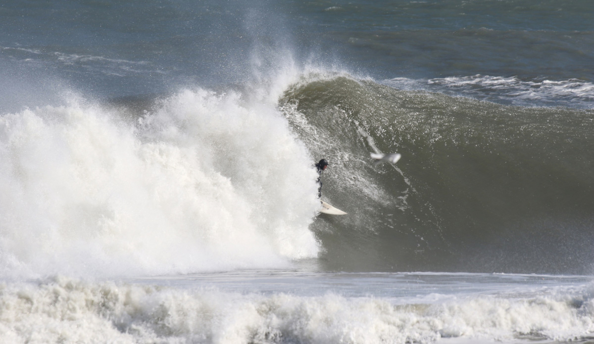 Jesse Hines out runs the inside bowl section. Photo: Mickey McCarthy