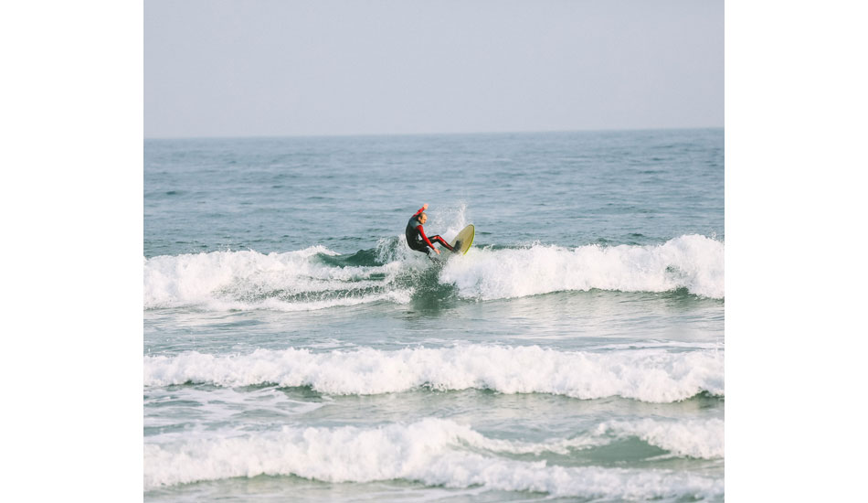 Tip 11: Sometimes you just have to paddle out. After waiting, and driving, searching and hoping, at some point you just need to get your ass in the water no matter how crummy it looks. Shoots, sometimes you might even get surprised a get a few fun ones. Jeremy Dean, cracking it on a mushy left.  Photo: <a href=\"forestwoodward.com/\" target=_blank>Forest Woodward</a> 