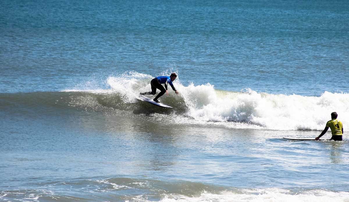 Surf & Adventure Co.\'s Forrest Roberts making the most of it. Photo: John Streit