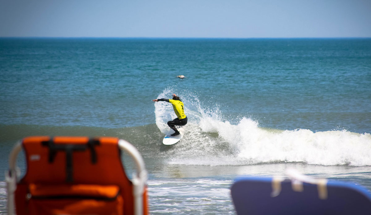 Sweetwater\'s Dylan Kowalski posting a quality score during the tightly-contested final. Photo: John Streit