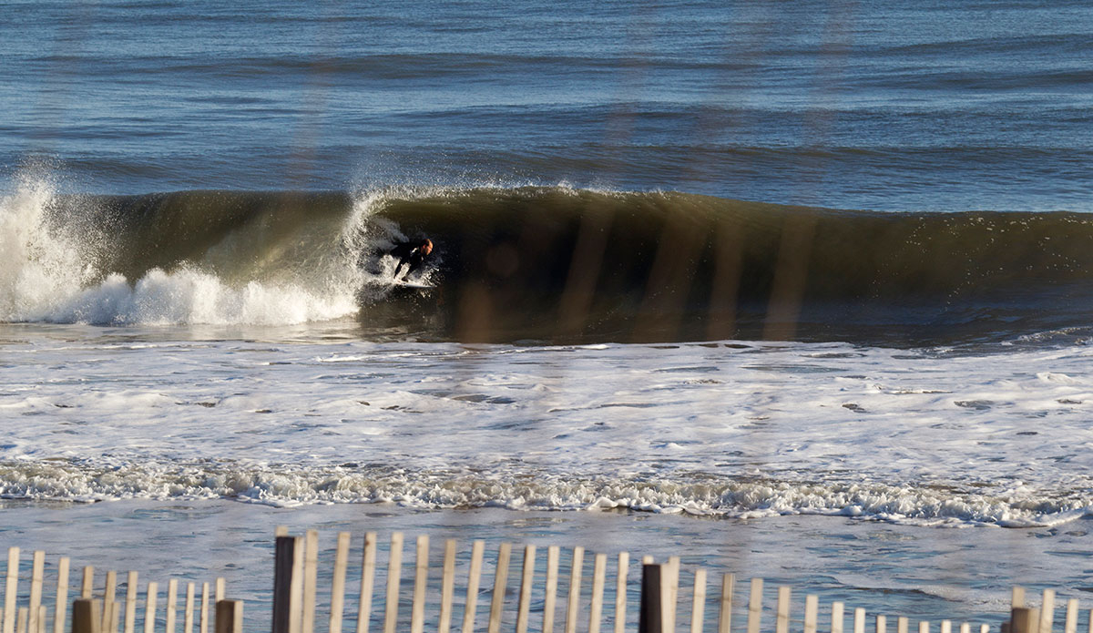 Brant Doyle, seeking cover. Photo: Bob Hovey