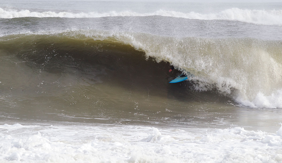 If you\'re reading this, then Jeff Sykes is probably back at it, charging the North Shore. Here he is warming up after spending Thanksgiving with his legendary surfing family. Photo: Bob Hovey