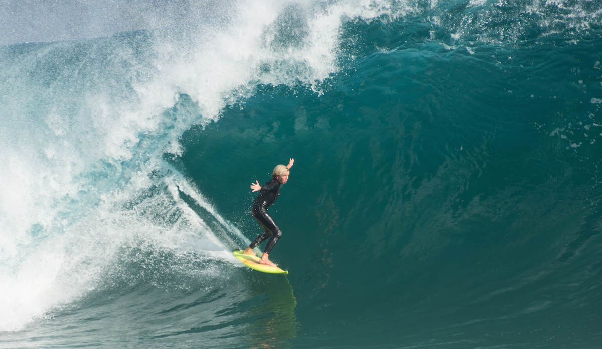 Groms: they rip twice as hard as you and have twice as much fun as you. This ripper here is Sage Burke.
Photo: <a href=\"https://www.flickr.com/photos/patnolan\">Pat Nolan</a>