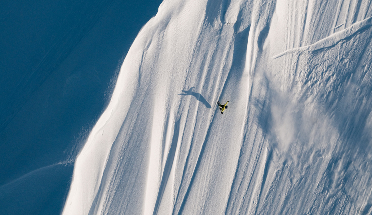 Romain DeMarchi is an absolute power house on his –and off- his board. This was on the same trip to Haines with DCP. Along with a couple other other guys they own a rad board company called YES. Snowboards. Best boards you’ll ever ride. Photo: <a href=\"http://www.philtifo.com/\">Phil Tifo</a>