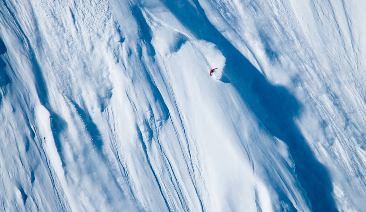 Tadashi ripping the shit out of a descent in Alaska. Photo: <a href=\"http://www.philtifo.com/\">Phil Tifo</a>