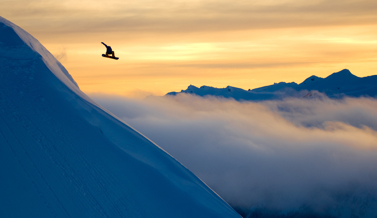 I’d say this is one of my most timeless, when everything lines up so perfect moment kind of photo. Benji Ritchie styles a frontside three during Golden Hour in Whistler. Photo: <a href=\"http://www.philtifo.com/\">Phil Tifo</a>