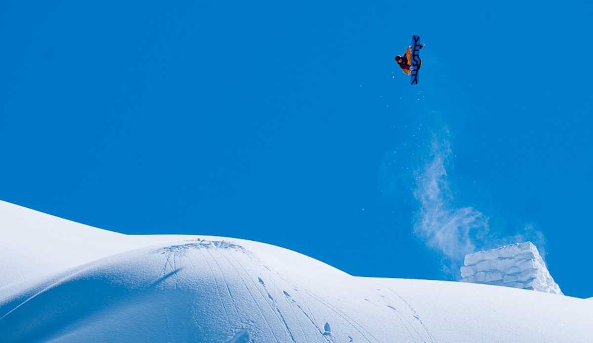 Here’s YES’s fourth owner, Norwegian JP Solberg on a new jump that we had just found. He is such a good jumper it hurts. Here’s he going massive with a backside 1080 that he stomped “on the bolts”. Do you surfers say that? If not it means he stomped it like so solid it was like a skater landing square on the bolts of his trucks. Photo: <a href=\"http://www.philtifo.com/\">Phil Tifo</a>