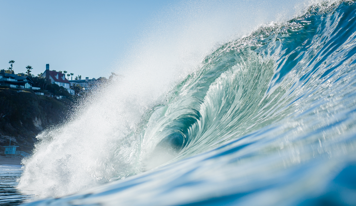 Waves like this rolled through for about an hour without nobody out.  Photo: <a href=\"http://www.prprstndrd.com/\"> Trevor Pikhart</a>