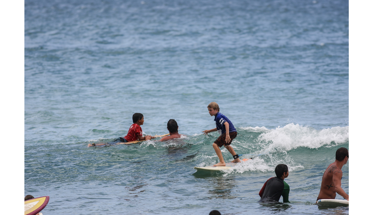 An entrant of the Keiki push in picks a nice line. Photo: <a href=\"http://www.danegrady.com/\">Dane Grady</a>