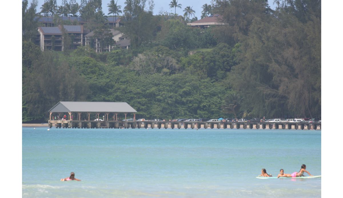 Hanalei Pier. Photo: <a href=\"http://www.danegrady.com/\">Dane Grady</a>