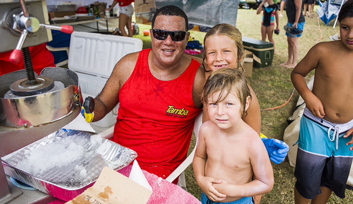 Long time friend to the Irons family, Saa Tamba made food all day for the contest.